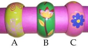 Painted Wooden Bangles (Ajwb 22)