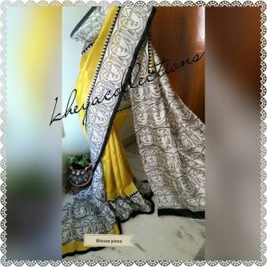 Block Printed Murshidabad Silk Sarees