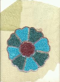 Towel with Sequence Embroidery
