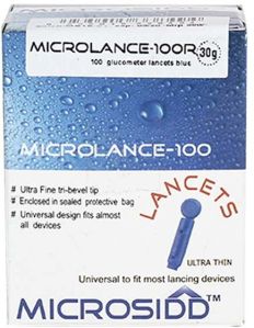 MICROSIDD LANCETS Round Blue 100's