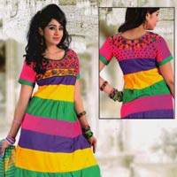 Cotton Anarkali Dress Materials