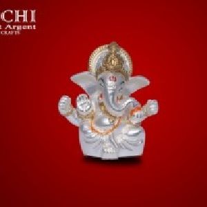 silver plated ganesha statues