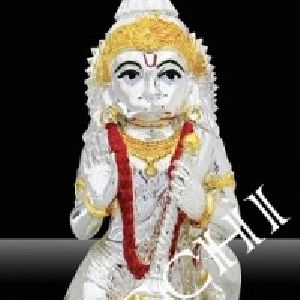 Silver Plated Hanuman Statue
