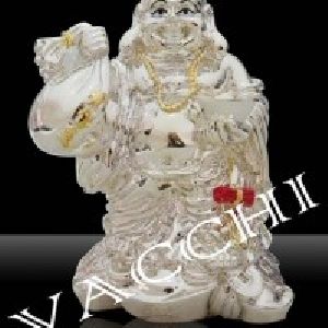 Silver Plated LAUGHING BUDDHA Statues