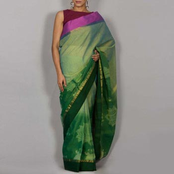 Shibori Cotton Saree