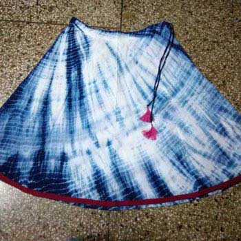 Shibori Cotton Skirt