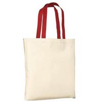 Cotton Colored Handle Bag