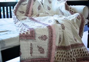 hand block printed quilts