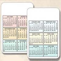 PVC Calendar Cards