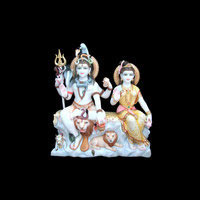 Marble Shiva Parvati Statue