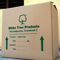 slotted carton with single color printings