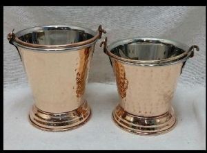 copper buckets