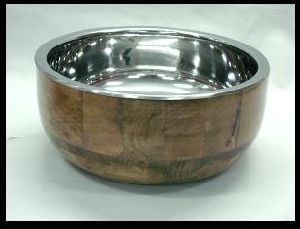 Wooden Steel Bowls