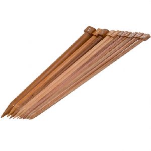 wooden straight needles
