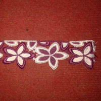 Silk Two Colored Floral Lace