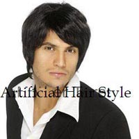 Men's Lace Wig Synthetic Hair