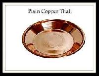 Plain Copper Pooja Thali