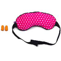 Microbeads eye mask with ear plugs (pink)