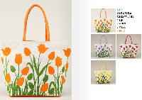 Jute Floral Bag