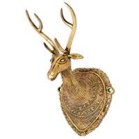 Brass Deer Head Wall Hangings