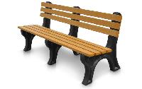 Wooden Park Bench