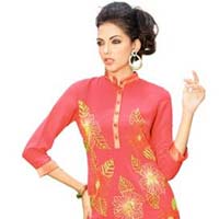 Casual Wear Orange Kurti