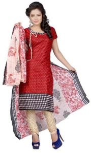 Churidar Neck Pattern Dress Material