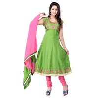 Green Embroidered Salwar Kameez