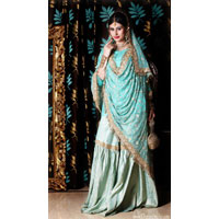 Sea Green Bridal Gharara