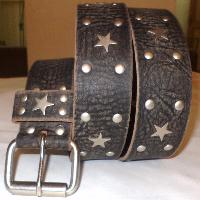 Genuine Leather Studded Belt