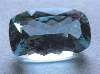 cushion aquamarine loose