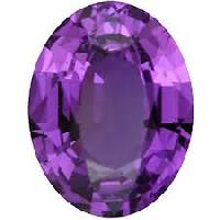 oval cut amethyst gemstone
