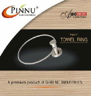 Towel ring wire conceled