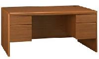 wooden computer desk