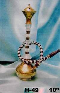 Hookah Acrylic Brass Matki 1 Pipe