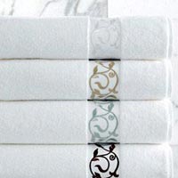 Bordered Bath Cotton Towel