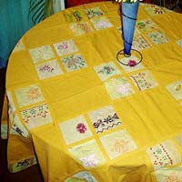 Yellow Round Table Cover