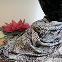 Animal Print Pashmina Shawl