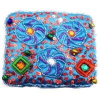 embroidered coin purse