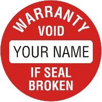 Warranty Labels