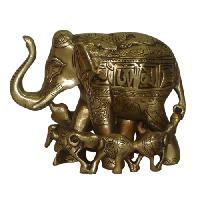 Brass Elephant Statue