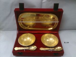 Gold Plated Bowl Set