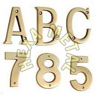 Brass Alphabet Numerals