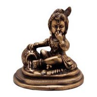 Brass Krishna Statue