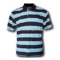 Mens Striped Polo T Shirts