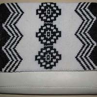 Ladies Leather Beaded Clutch