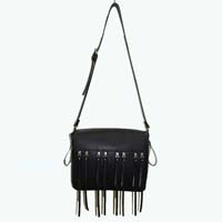 Leather Fringed Handbag