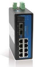 Industrial DIN-Rail Managed Ethernet Switches (8TP+2G)