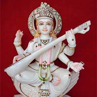 Marble Saraswati Statue