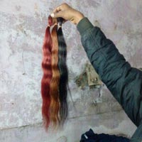 Three Colored Human Hair